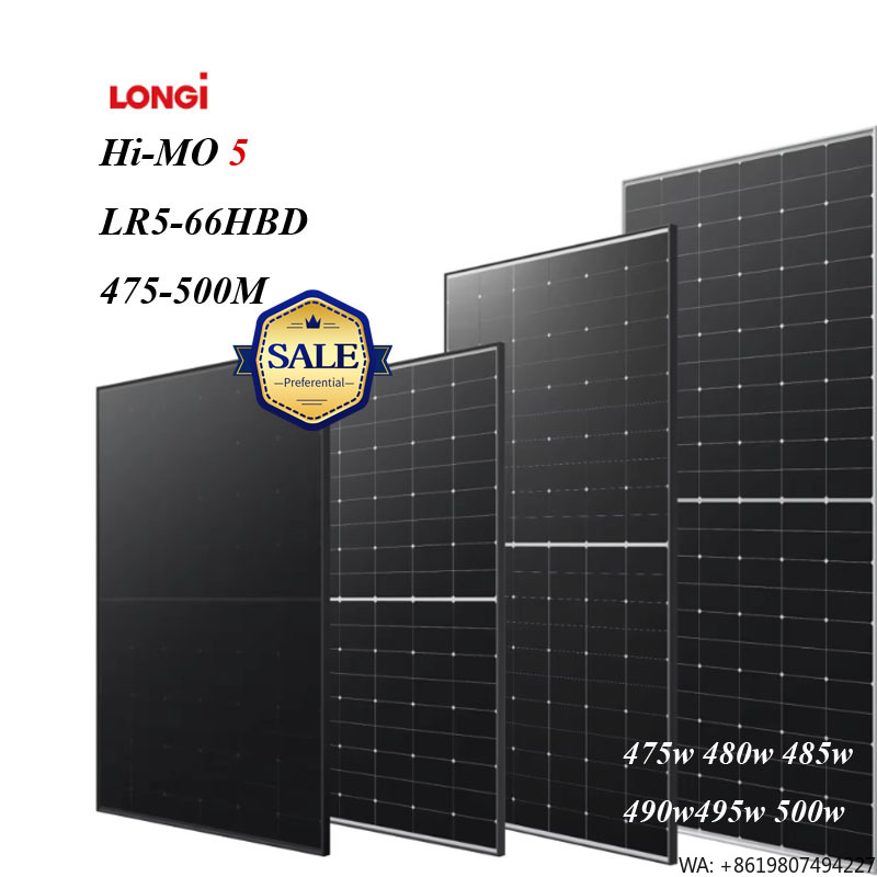 Longi Panel Lr5 - Longi Hi-MO 5 LR5-66HBD 475-500M High