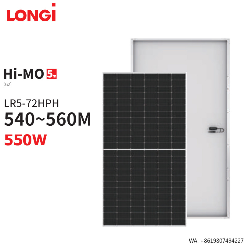 Longi Hi-Mo 5 LR5-72HPH 550w H - đánh giá và giá Longi Panel Lr5