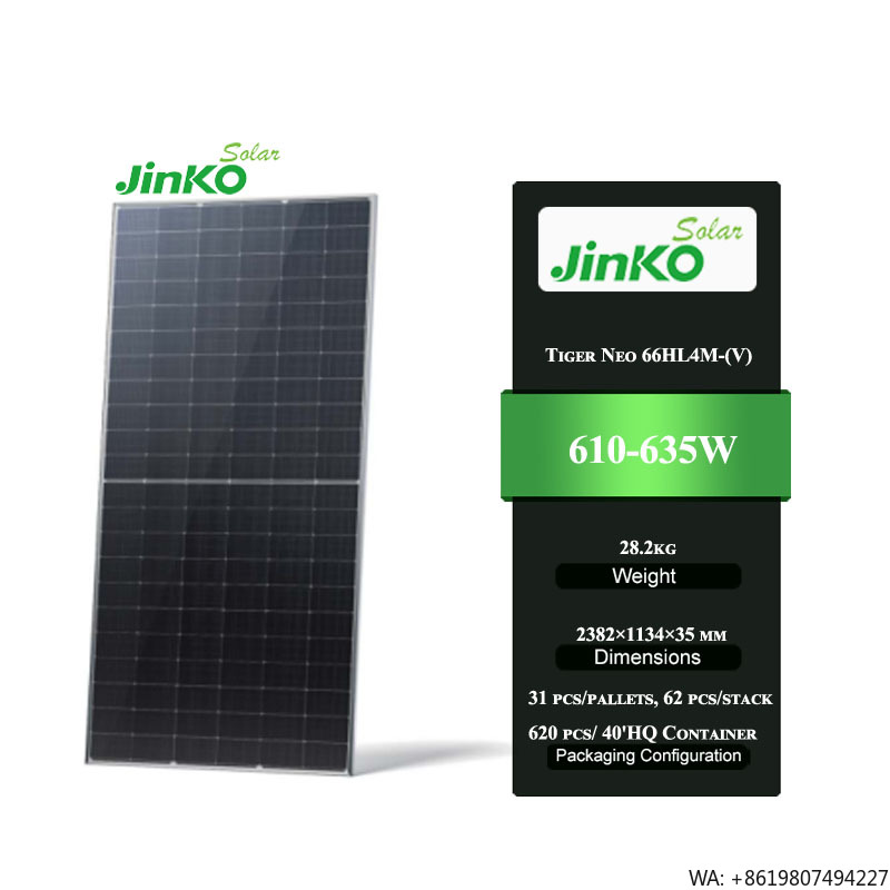 Jinko Tiger Neo 66HL4M-(V) 610 - đánh giá và giá Jinko Solar Panel Tiger Neo
