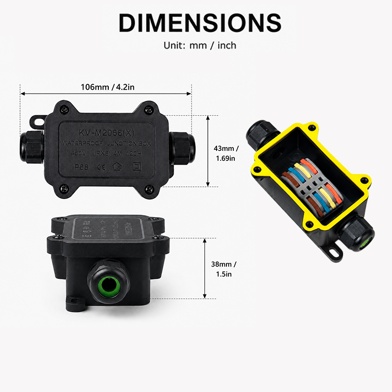 IP68 Waterproof Junction Box 2 - đánh giá và giá Cable Gland Waterproof