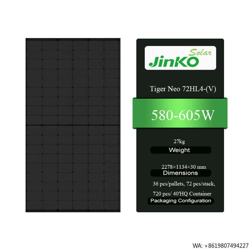 Jinko Tiger Neo 72HL4-(V) 580- - đánh giá và giá Jinko Solar Panel Tiger Neo
